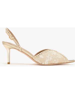 Nicoli Nymeria Slingback Pumps - Natural