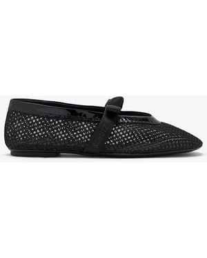 SCHUTZ SHOES Mesh Ballerinas - White