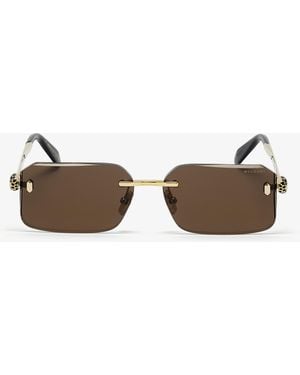 BVLGARI Serpenti Forever Rectangular Sunglasses - Metallic