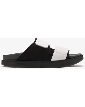 Onwuad Tarpin Leather Sandals - Black