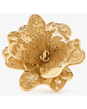 Jimmy Choo Maxi Corsage Ring - Metallic