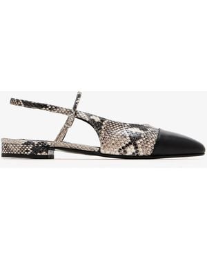 The Lline Willa Slingback Flats - White
