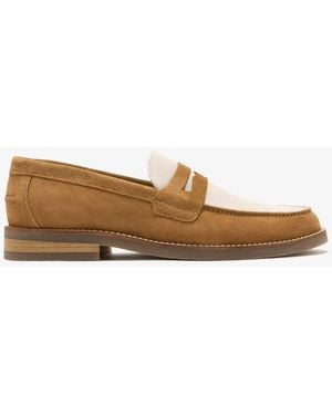 Duke & Dexter Wilde Penny Loafers - White