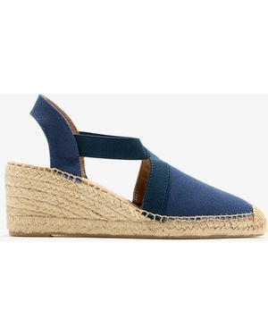 Luna Lucia Wedge Espadrilles - Blue