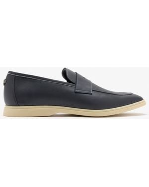 Bougeotte Leather Loafers - Blue