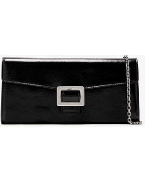 Roger Vivier Belle Vivier Chain Wallet - Black