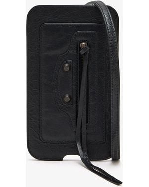 Balenciaga Le City Vertical Phone Holder - Black