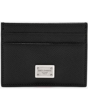 Dolce & Gabbana Calfskin Card Holder - Black