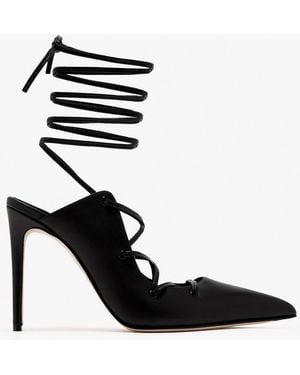 McQueen Ghillie Sandals - Black