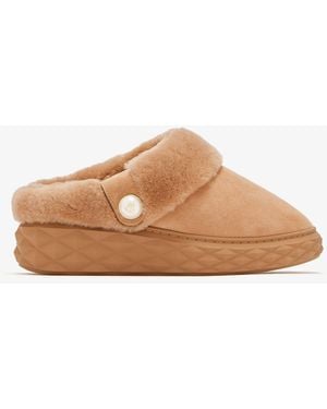 Jimmy Choo Diamond Maxi Mules - Brown