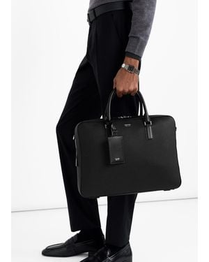 Tom Ford Leather Elliot Briefcase - Black