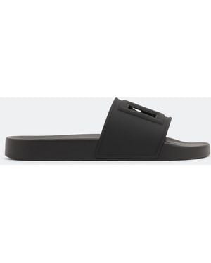 Dolce & Gabbana Dg Logo Rubber Slides - White