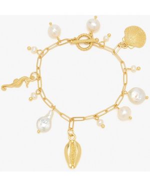 Oceanus Pearl Prism Bracelet - White