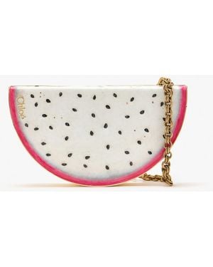 Chloé Tropicus Pitaya Minaudière - White