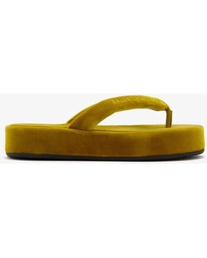 Balenciaga Jet Lag Thong Sandals - Yellow