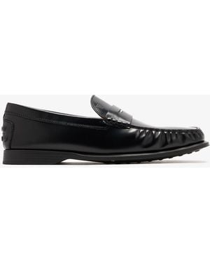 Tod's Leather Loafers - White