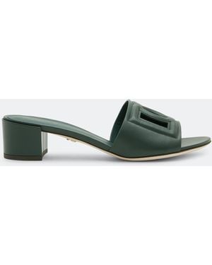 Dolce & Gabbana Dg Millennials Logo Mules - Green