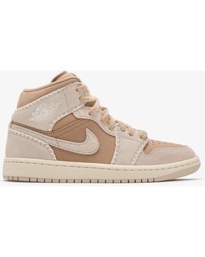 Nike Air Jordan 1 Mid Se Sneakers - Natural