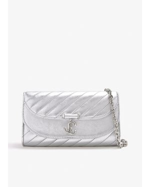 Jimmy Choo Curve Chain Wallet - Gray