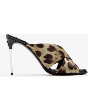 Dolce & Gabbana Keira Mules - Natural