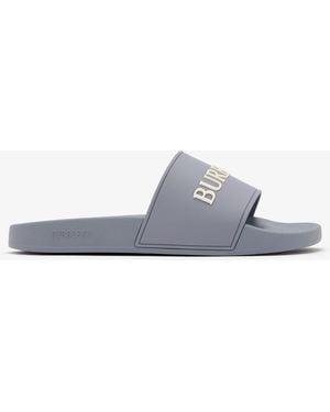 Burberry Logo Slides - White