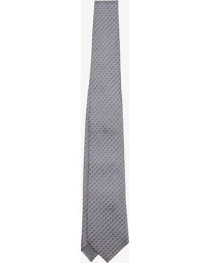 Brunello Cucinelli Silk Tie - White