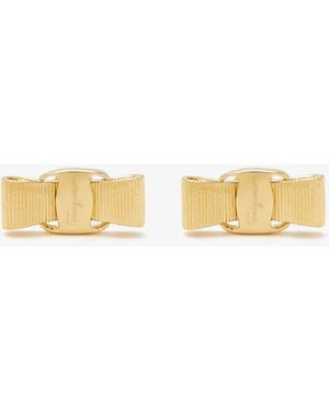 Ferragamo Vara Bow Earrings - Natural