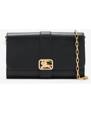 Burberry Rider Chain Strap Wallet - Black