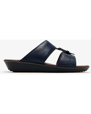 Tod's Leather Arabic Sandals - Blue