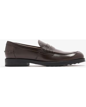 Tod's Penny Leather Loafers - White