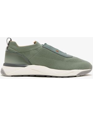 Santoni Stretch Knit Sneakers - Green