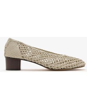 Le Monde Beryl Knotted Ballet Pumps - White