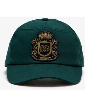 Dolce & Gabbana Cotton Gabardine Baseball Cap - Green