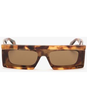 Alaïa Rectangular Sunglasses - Natural