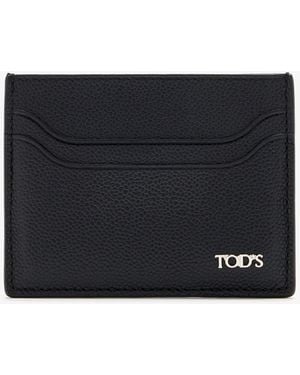Tod's Leather Card Holder - Black