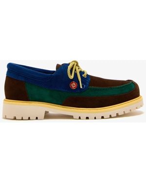 CASABLANCA Hideki Boat Shoes - Blue