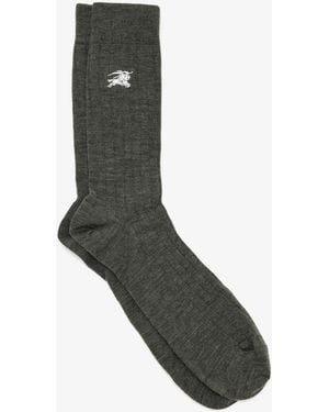 Burberry Wool Blend Socks - Gray