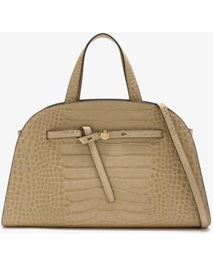 Tory Burch Romy Large Bauletto Bag - Natural