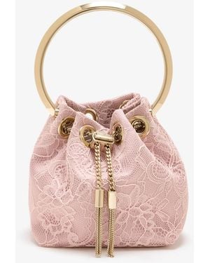 Jimmy Choo Micro Bon Bon Bucket Bag - Pink