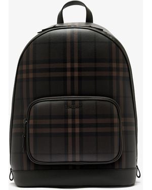 Burberry City Check Zip Backpack - Black