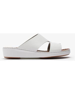 LAGGAR Looped Belt Sandals - White