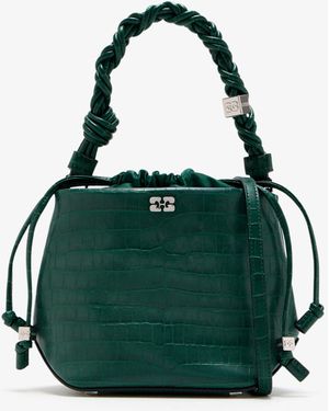 Ganni Bou Bucket Bag - Green