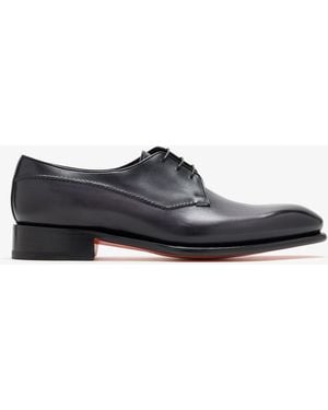 Santoni Isaac Derby Shoes - Black