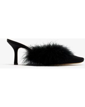 Mach & Mach Carolyn B Mules - Black