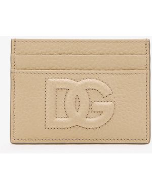 Dolce & Gabbana Dg Logo Card Holder - Natural