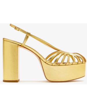 Loeffler Randall Isabella Platform Sandals - Metallic