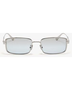 Dior Cannage S2U Rectangular Sunglasses - White