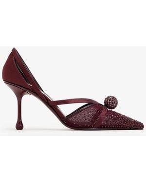 Jimmy Choo Sarai Dorsay 80 Pumps - Red