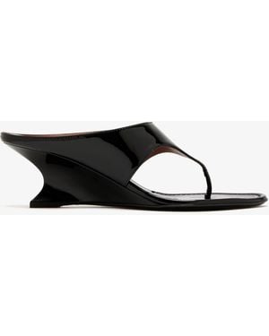 Paris Texas Nina 50 Thong Mules - White
