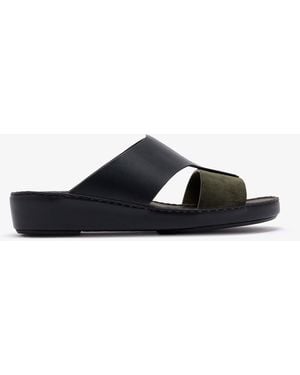 LAGGAR Drifted Belt Sandals - Black